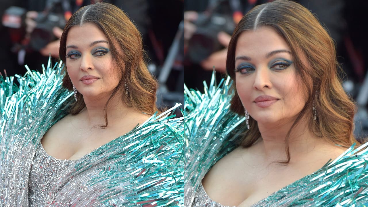 Aishwarya Rai Bachchan’s 4 boldest make-up looks from Cannes red carpet; purple lipstick tops. PC: Getty Images