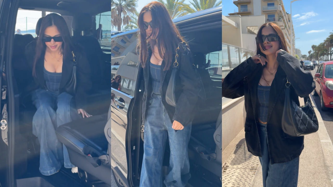 Cannes Film Festival 2025: Nitanshi Goel's first appearance is cool in corset top, wide-leg jeans and jacket