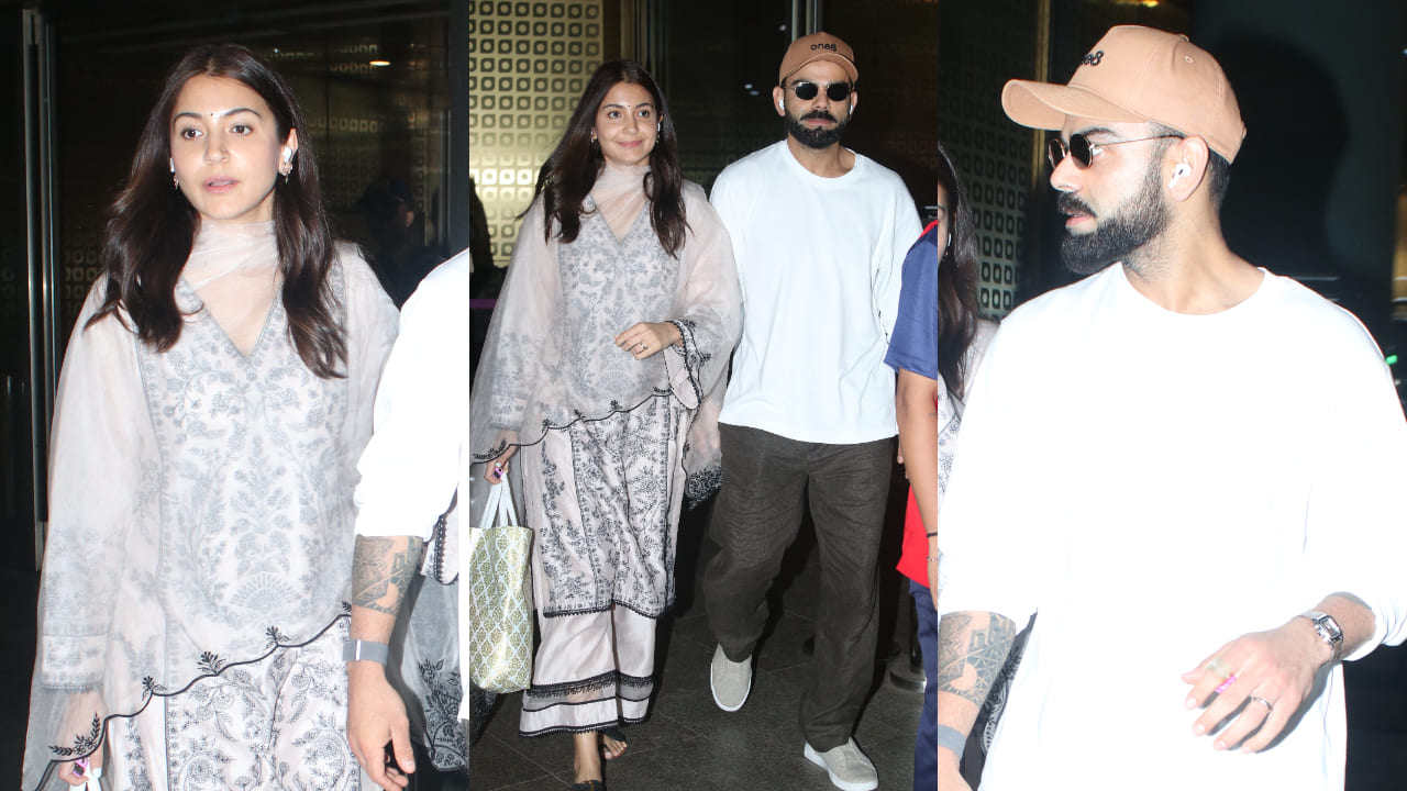 Anushka Sharma wears Rs 28,900 kurta set at Mumbai airport for spiritual visit with Virat Kohli