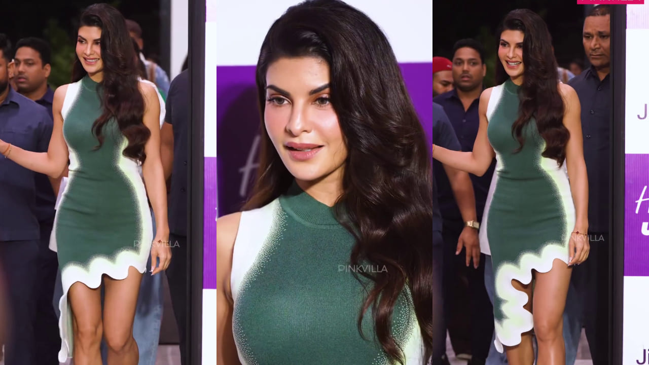 Jacqueline Fernandez vs Sharvari Fashion face-off: Who wore the trendy asymmetrical dress better? PC: Pinkvilla, Lisa D'souza