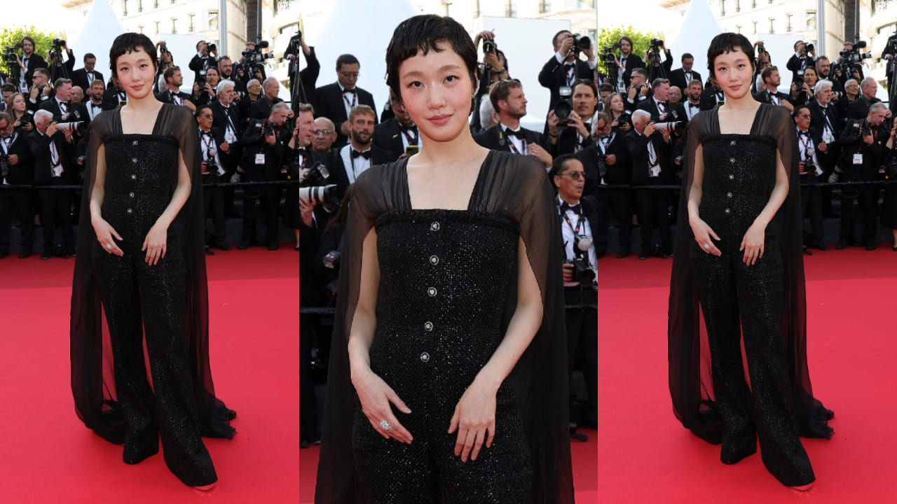 Cannes Film Festival 2025: Korean actress Kim Go Eun flaunts pixie haircut with striking black jumpsuit at red carpet