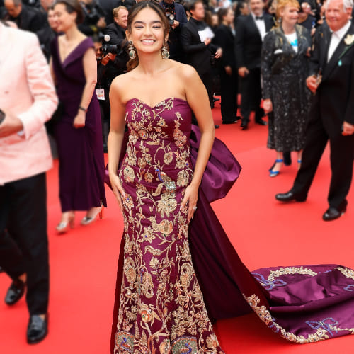 Anushka Sen at the red carpet of Cannes Film Festival 2025