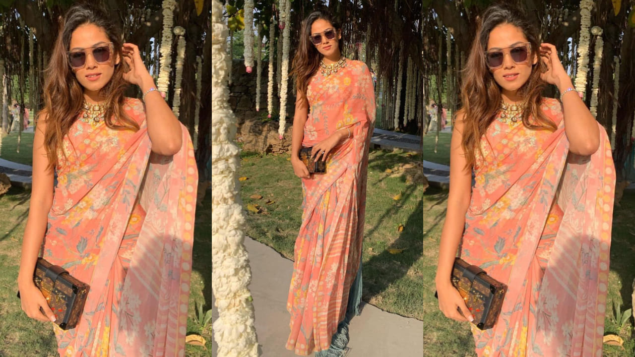 11 floral sarees and blouse design ideas for summer weddings to copy from Alia Bhatt, Janhvi Kapoor 