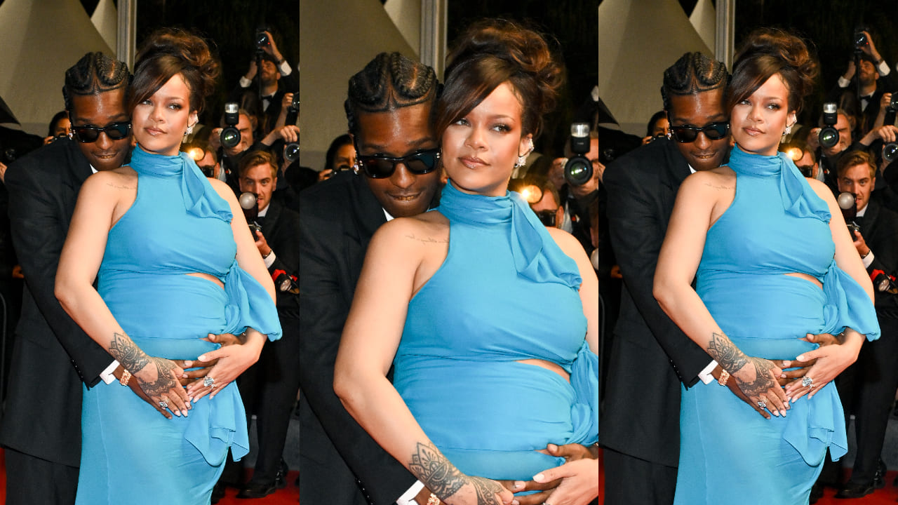 Cannes Film Festival 2025: Mom-to-be Rihanna slays in cut-out gown as she walks under ‘Umbrella’ with ASAP Rocky
