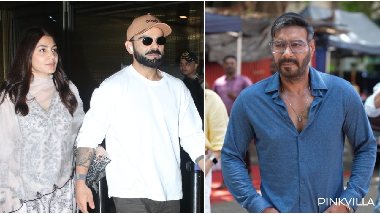 PC: Viral Bhayani 5 Celeb PHOTO Spottings: Anushka Sharma slays in traditional attire with Virat Kohli, Ajay Devgn rocks rugged look and more