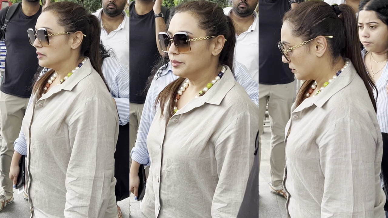 Rs 1.36 Lakh bucket Bag to Rs 63,000 sunglasses: Decoding Rani Mukerji’s off-duty look. PC: APH Images
