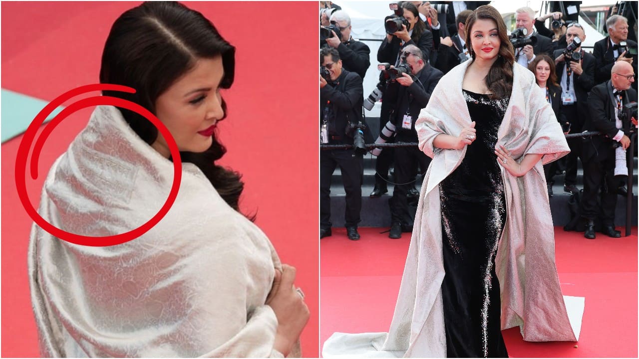 Cannes Film Festival 2025: Did you notice Aishwarya Rai Bachchan’s Banaras shawl featured Bhagwat Geeta shloka? PC: Getty Images