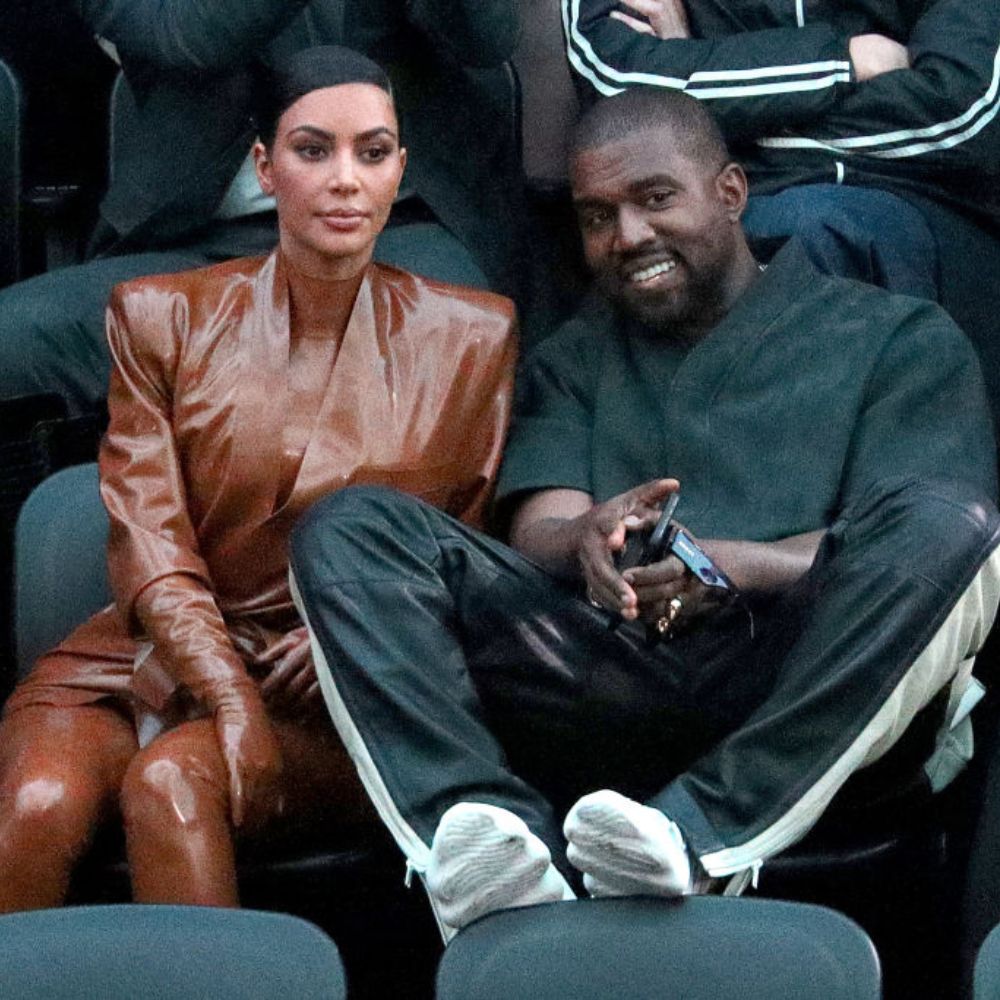 Kanye West and Kim Kardashian