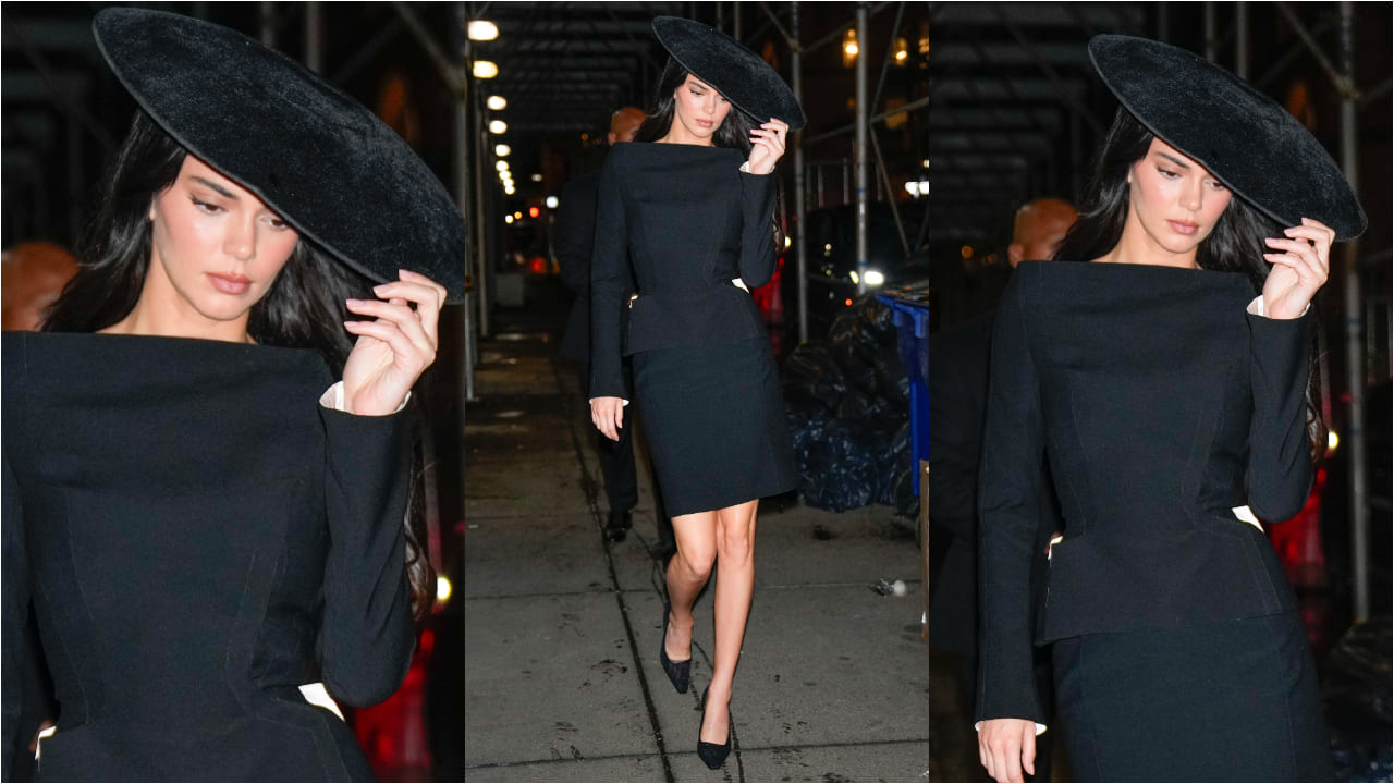 Janhvi Kapoor vs Kendall Jenner fashion face-off: Who pulled off Bridgerton-style hat look better? PC: Getty Images, Vaishnav Praveen