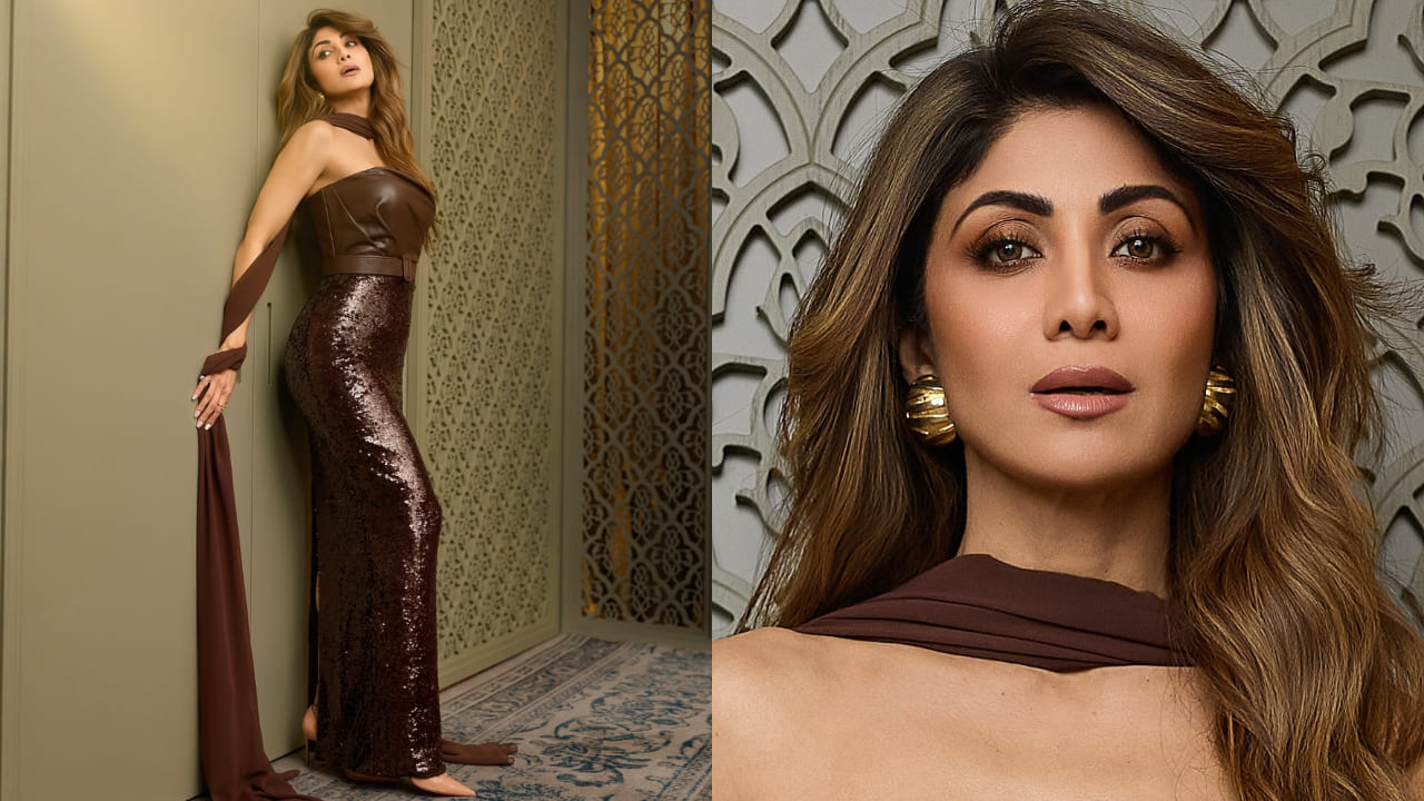Shilpa Shetty’s Rs 1,03,000 HOT chocolate outfit needs to be on every fashionista’s radar. PC: Anoopraj Devarajan