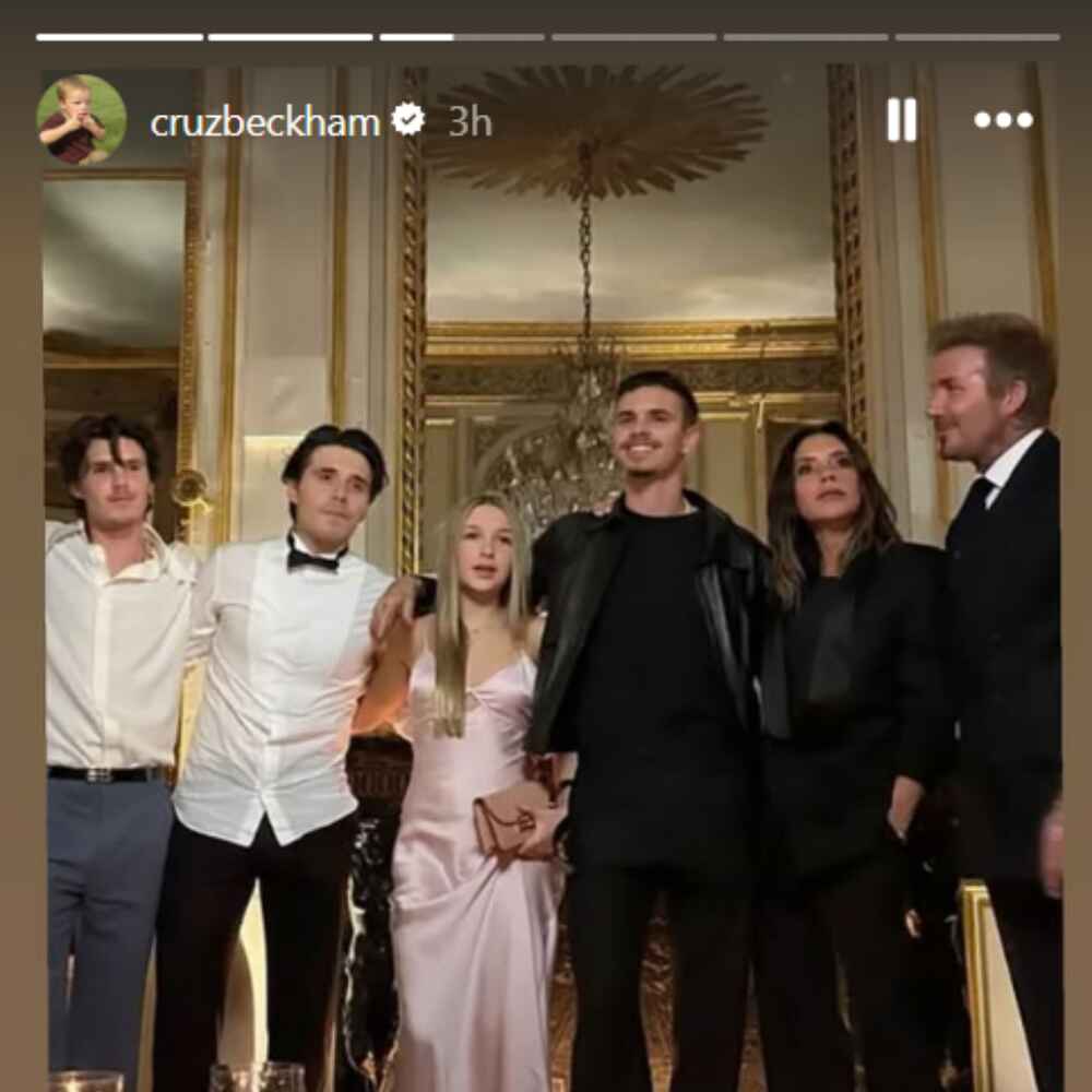 Cruz Beckham Instagram story