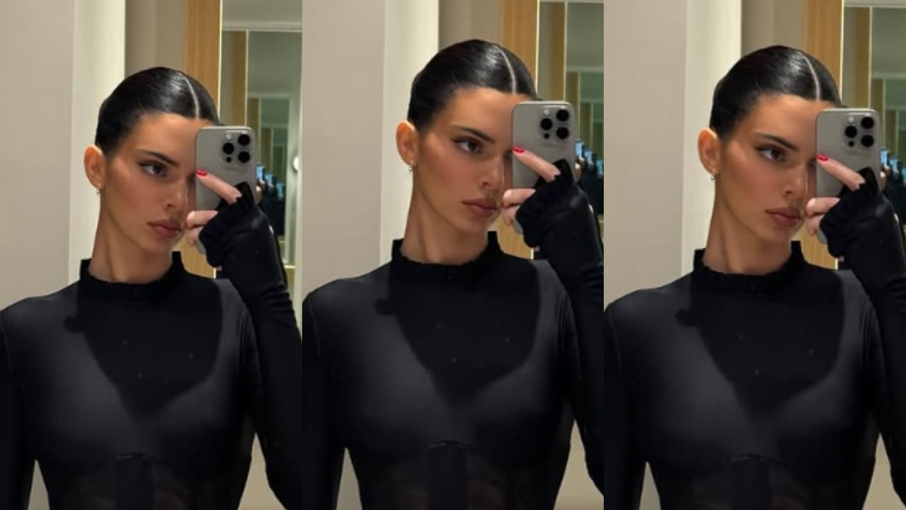 Kendall Jenner looks HOT flaunting her figure in black bodycon dress