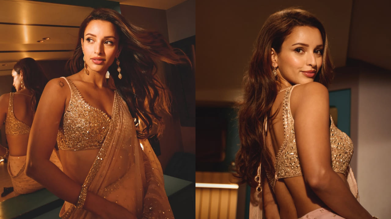 7 Triptii Dimri-inspired blouse design ideas to turn up glamour meter with simple saree . PC: Saurabh Das, Gourab Ganguli, Siddharth Pruthi, Tripti Dimri IG