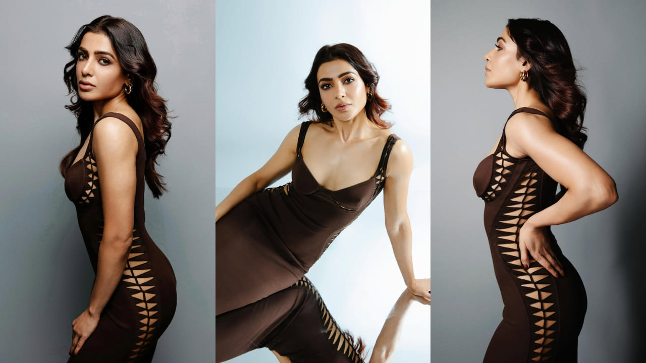 Samantha Ruth Prabhu's 'CHOCOLATY' look in Kresha Bajaj's cut-out brown bodycon dress is sizzling hot 