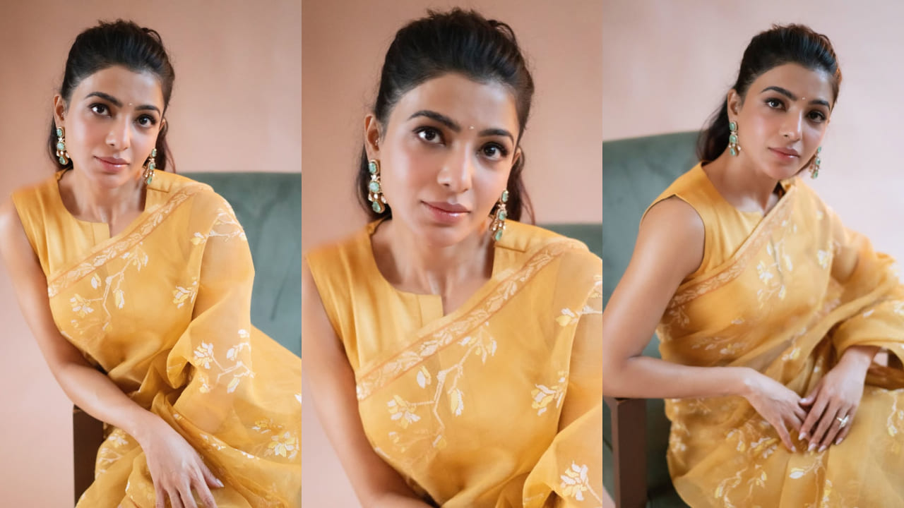 Samantha Ruth Prabhu's top 3 simple sarees to own now and it’s every fashionista's essential. PC: Pranav Maheshwari, Varun photography, SRI HARI RAO