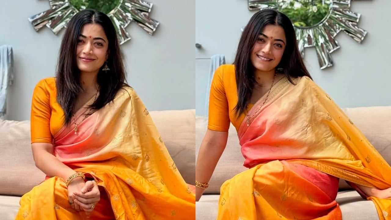 Rashmika Mandanna looks like new bride in Banarasi silk saree, serves fashion inspo for wedding season
