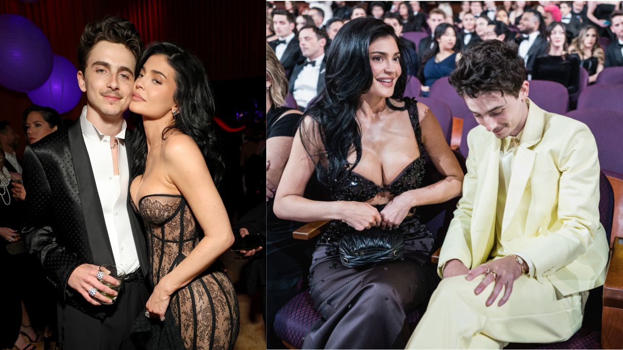 Kylie Jenner and Timothée Chalamet (via Getty Images)