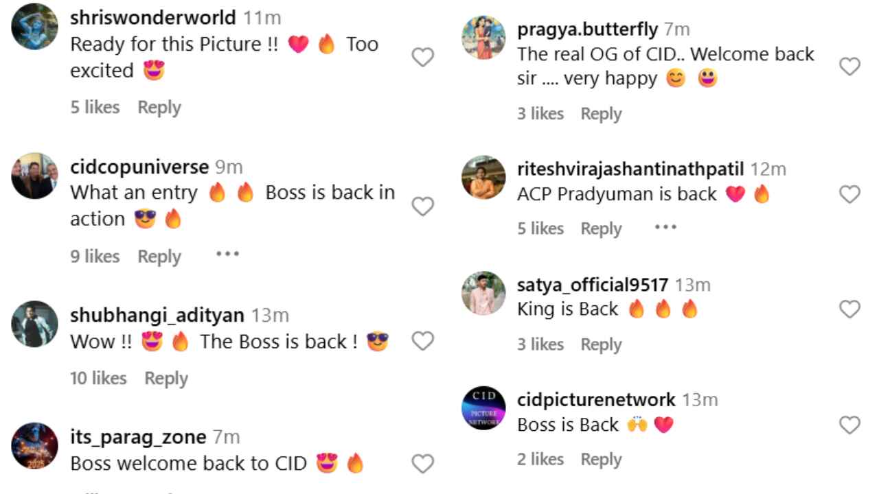fans react to acp pradyuman entry