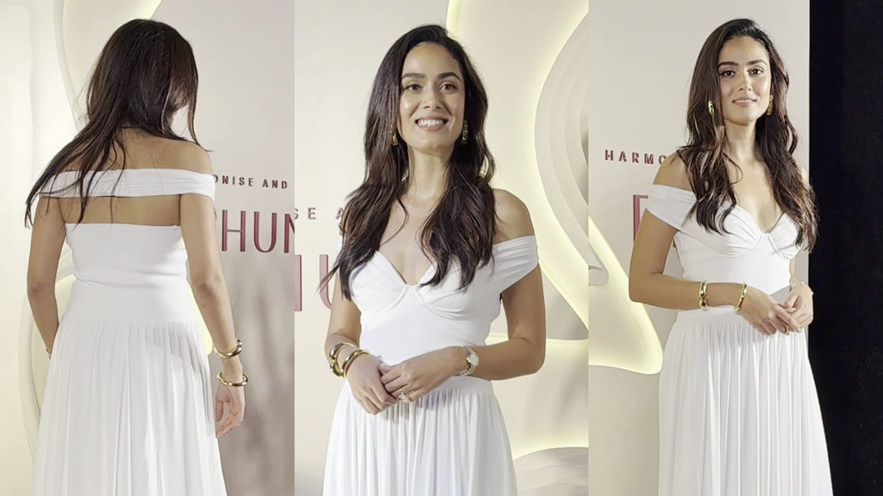 Mira Rajput turns heads in Rs 57,300 off-shoulder white gown, looks stunning in flowing silhouette. PC: APH Images