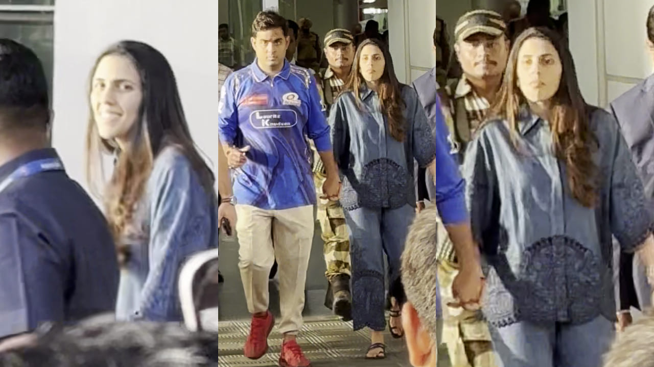 Shloka Ambani channels effortless style at airport with denim co-ords. PC: APH Images 