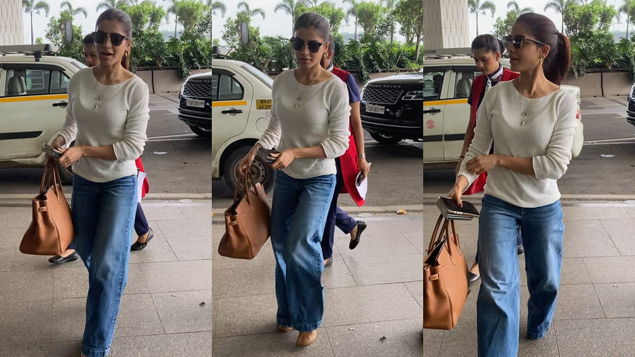 Samantha Ruth Prabhu styles Rs 28,66,364 Hermès bag with denim jeans, getting her travel fashion right at airport