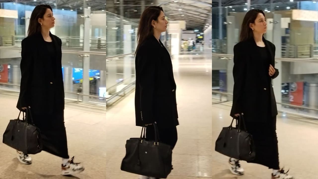 Tamannaah Bhatia’s look in oversized blazer and skirt is ultimate solution for strong impression in boardroom