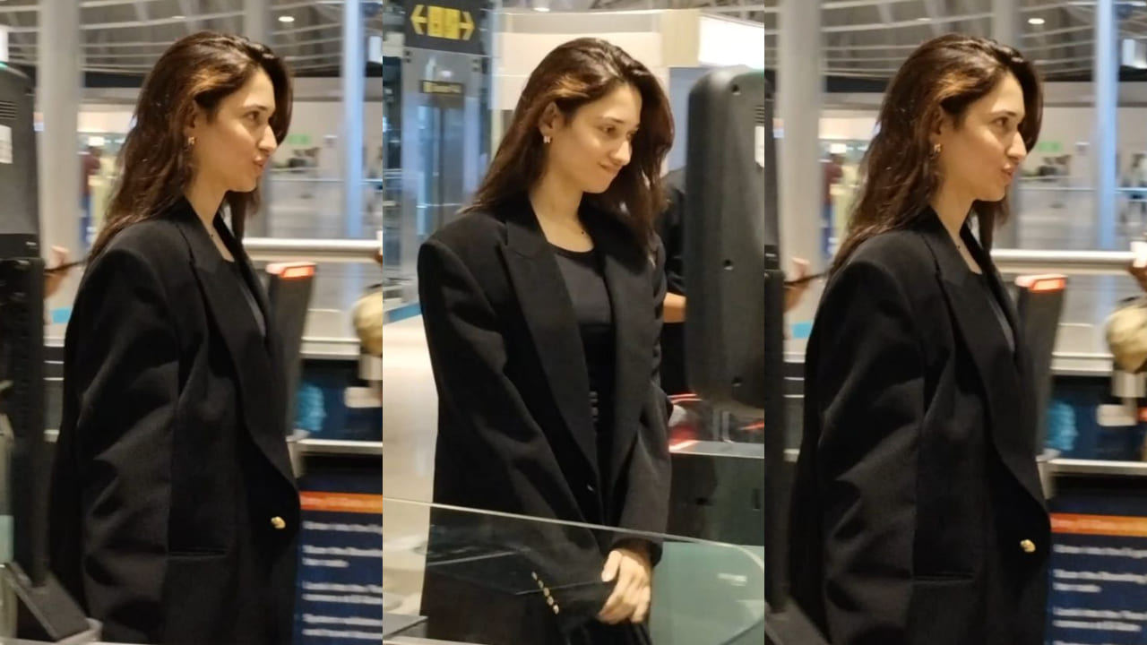 Tamannaah Bhatia’s look in oversized blazer and skirt is ultimate solution for strong impression in boardroom
