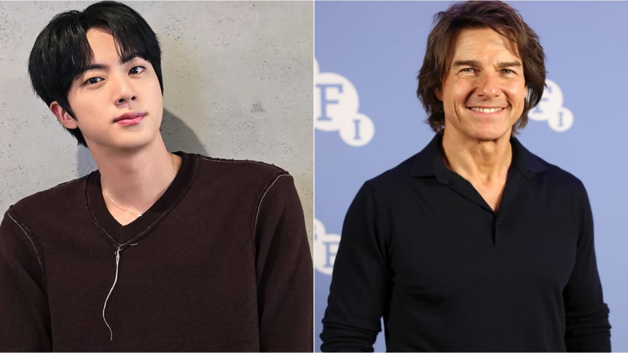 Jin, Tom Cruise: Courtesy of BTS X, Getty Images Jin, Tom Cruise: Courtesy of BTS X, Getty Images