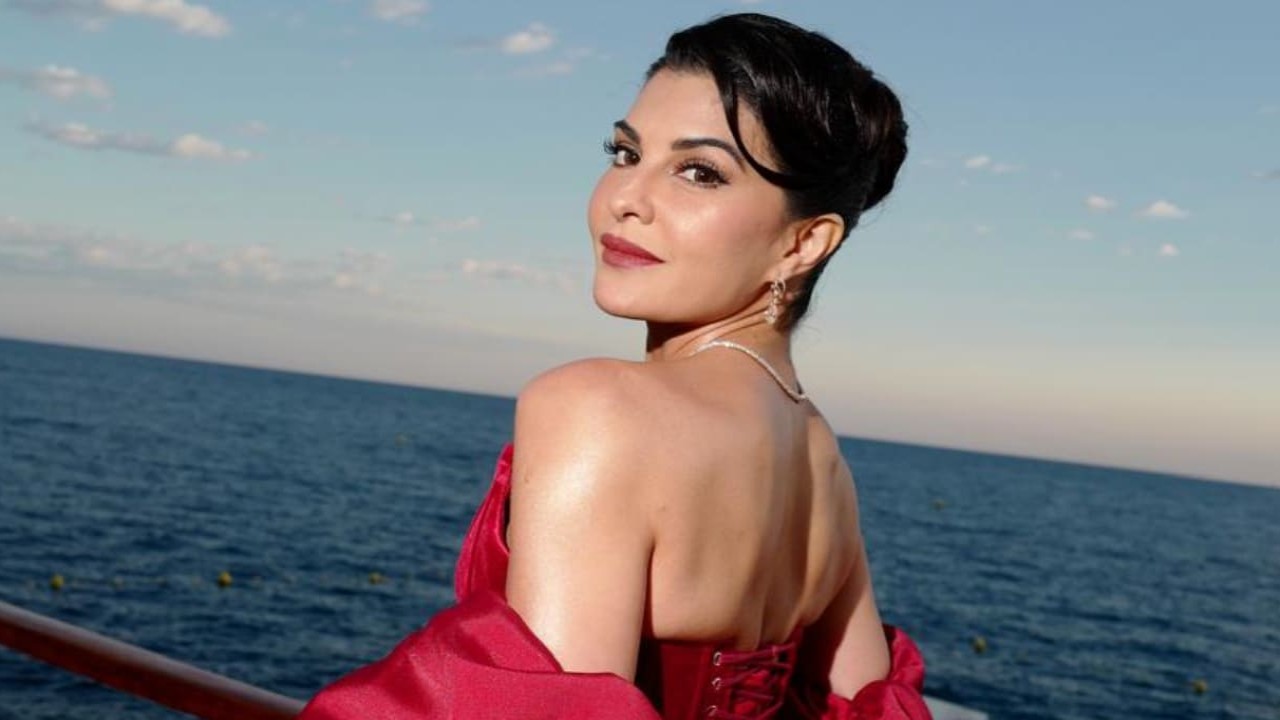 Cannes Film Festival 2025: Jacqueline Fernandez gives 'love is in the air' vibes with red rose detailed corset gown (PC: Getty Images, Jacqueline Fernandez team) Jacqueline Fernandez