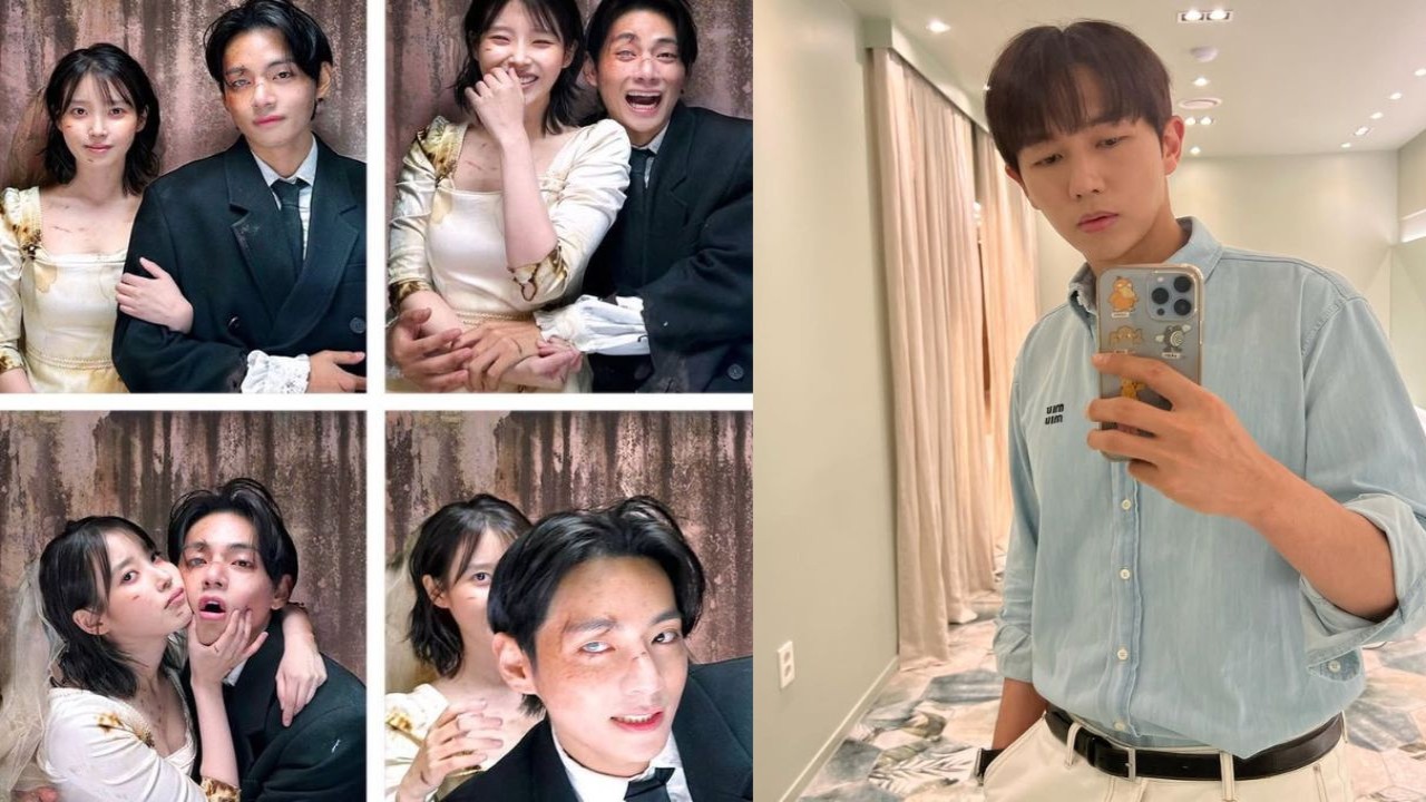 IU and BTS V, 2 AM's Lim Seulong: Credits BTS V's Instagram, Kim Seulong's Instagram IU and BTS V, 2 AM's Lim Seulong: Credits BTS V's Instagram, Kim Seulong's Instagram