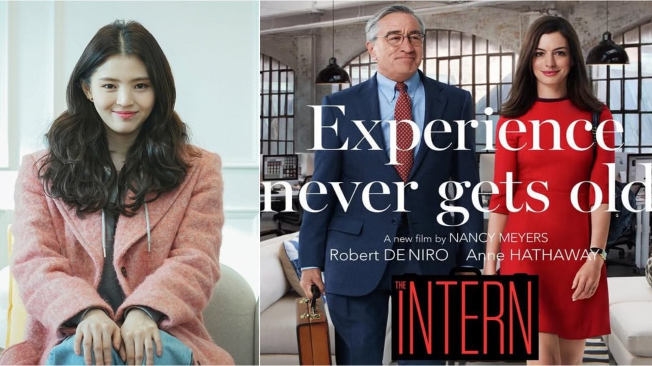 Han So Hee, The Intern poster: Courtesy of Disney+, Anne Hathaway Instagram Han So Hee, The Intern poster: Courtesy of Disney+, Anne Hathaway Instagram