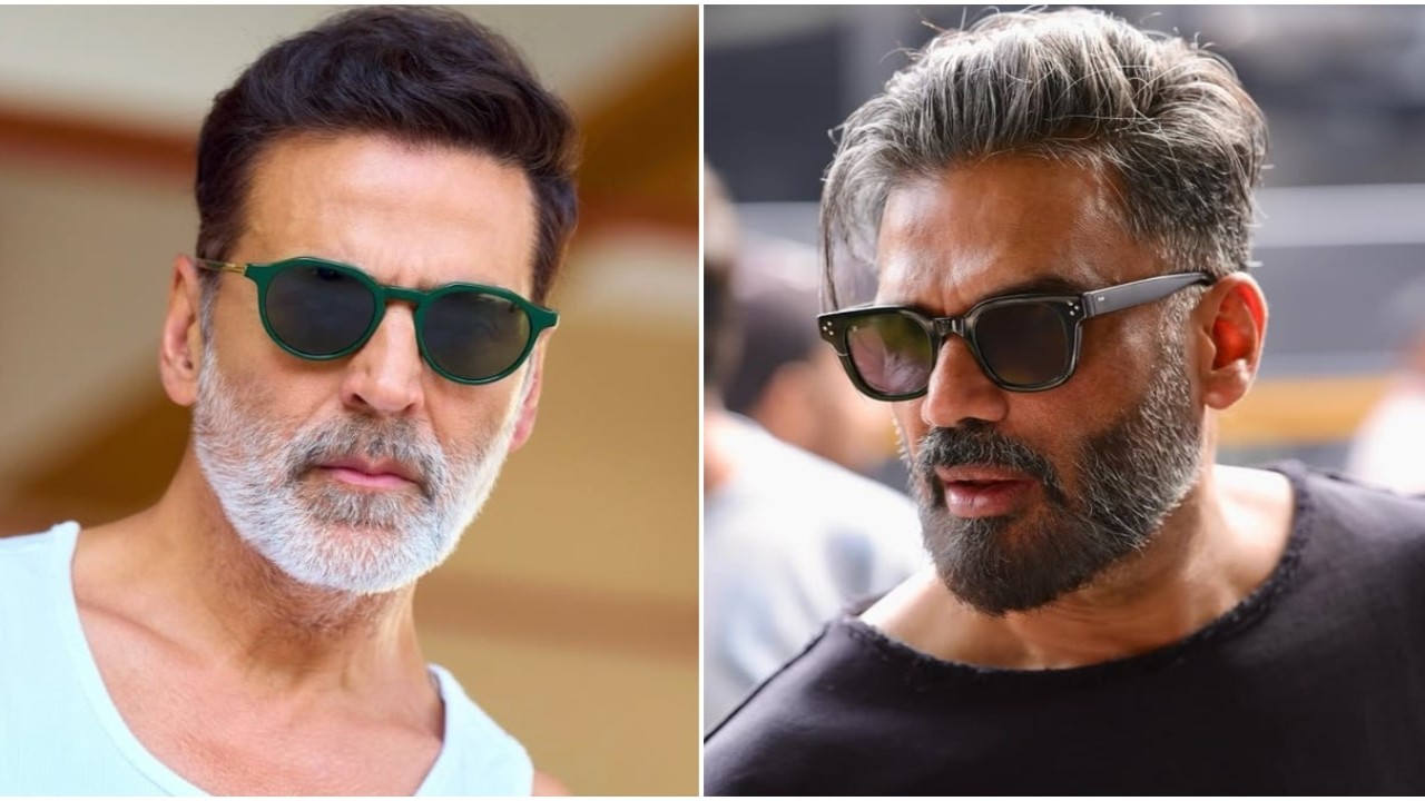 PC: Akshay Kumar, @itskrajofficial on Instagram Akshay Kumar reminds his Hera Pheri 3 co-star Suniel Shetty of THIS special person; here's why latter calls it 'scary'