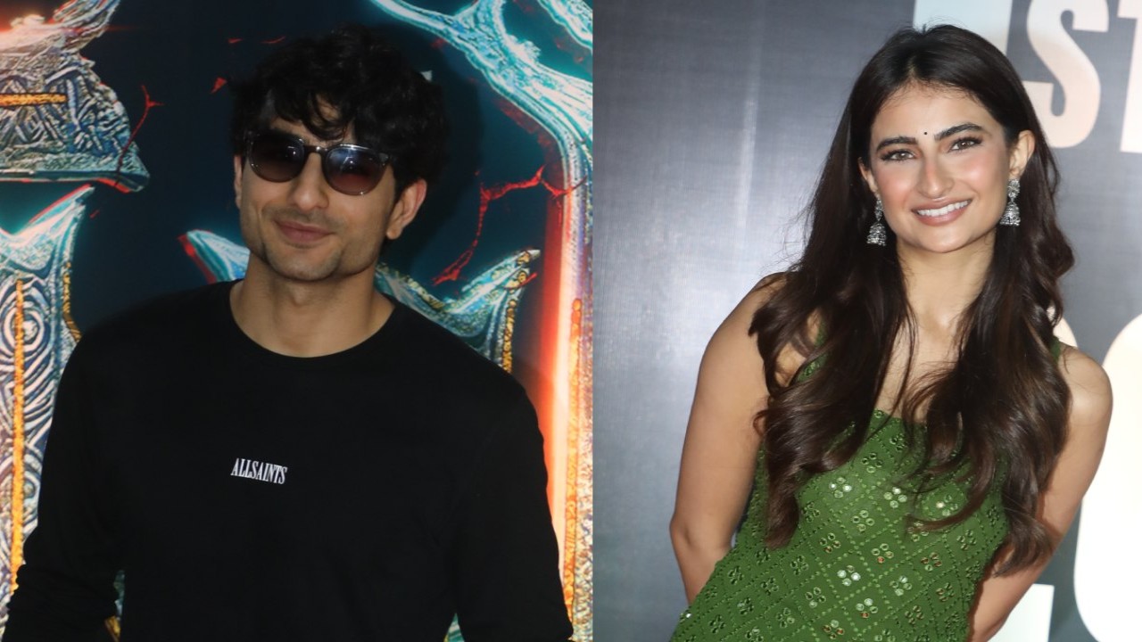 Picture Courtesy: Viral Bhayani The Bhootnii Screening: Ibrahim Ali Khan comes to support rumored GF Palak Tiwari for her horror comedy film, WATCH