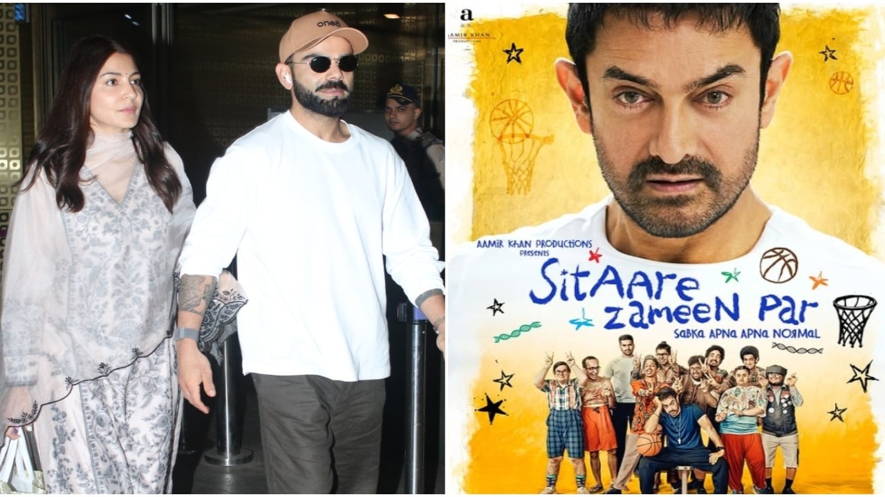 PC: Viral Bhayani, Aamir Khan Productions on Instagram Bollywood Newswrap, May 13: Anushka Sharma-Virat Kohli's spiritual trip, Sitaare Zameen Par trailer out and more