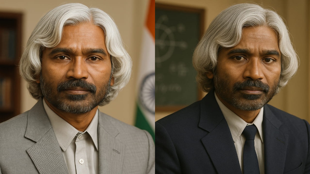 AI reimagines Dhanush as former President of India Dr APJ Kalam for Om Raut’s next film (PC: ChatGPT) ChatGPT