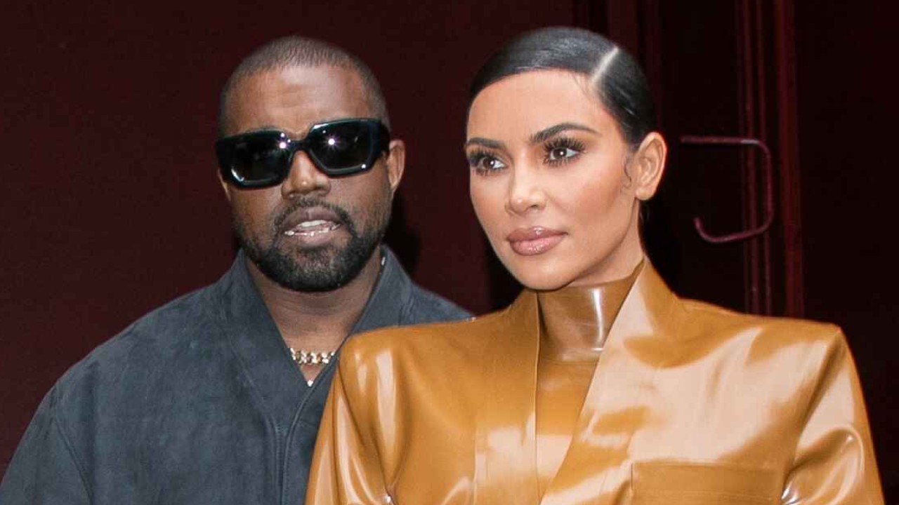 Kanye West and Kim Kardashian via Getty Images Getty Images