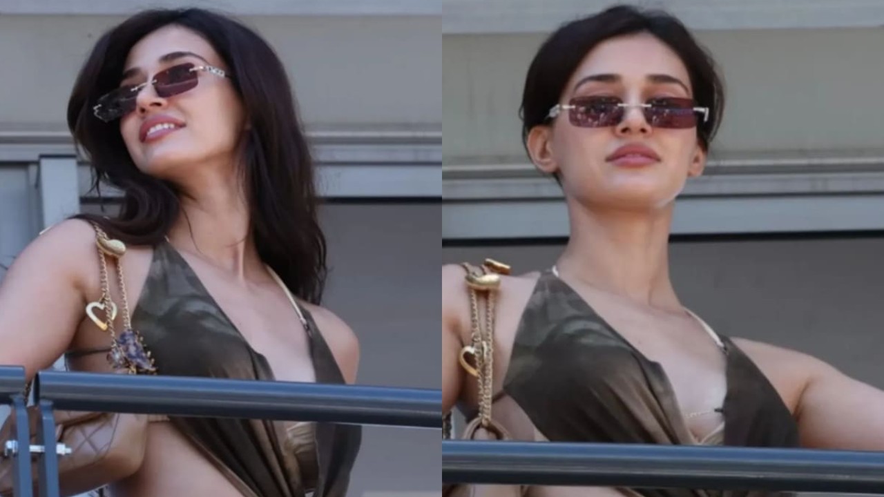 Disha Patani wears backless Rs 7,050 wrap top, low-waist jeans and flaunts her bare back at Monaco Grand Prix Disha Patani