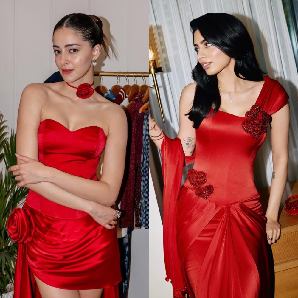 Ananya Panday Vs Khushi Kapoor fashion face-off: Who wore date night red outfit better?
