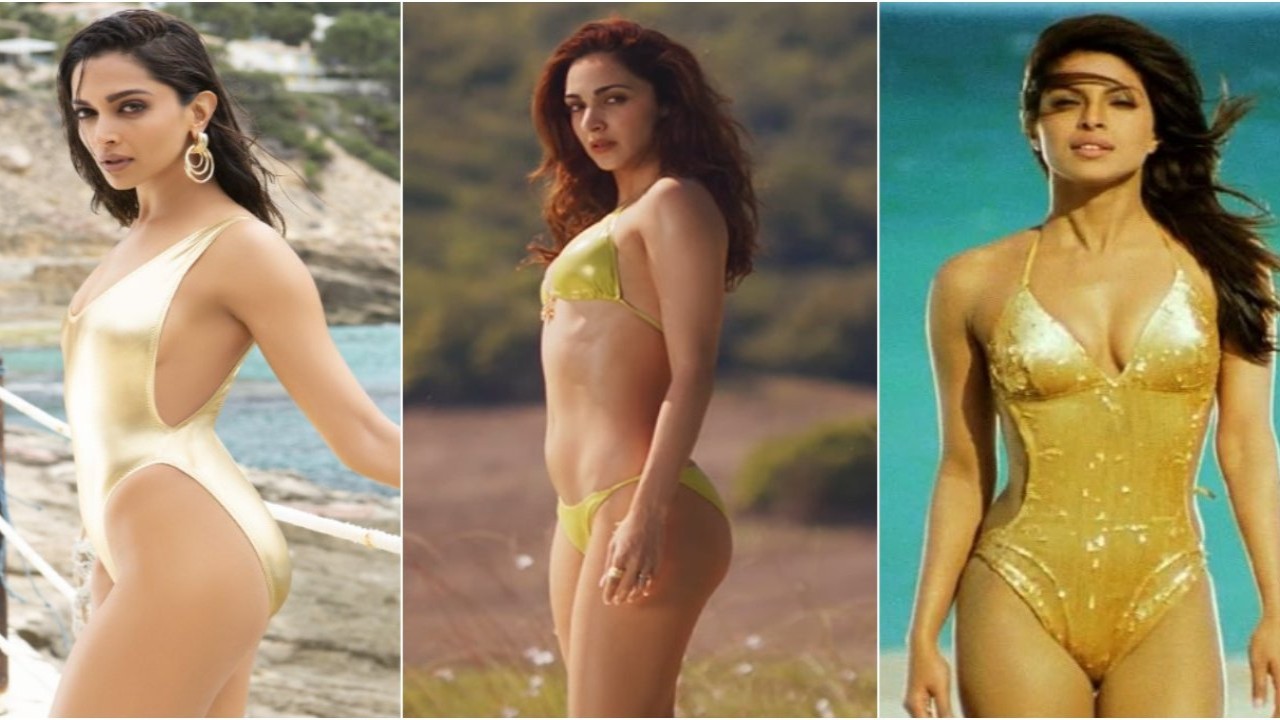 Picture Courtesy: Pathaan and Dostana IMDb and YRF YouTube POLL RESULT: Fans pick their favorite golden bikini look among Kiara Advani, Priyanka Chopra, Deepika Padukone and the winner is…