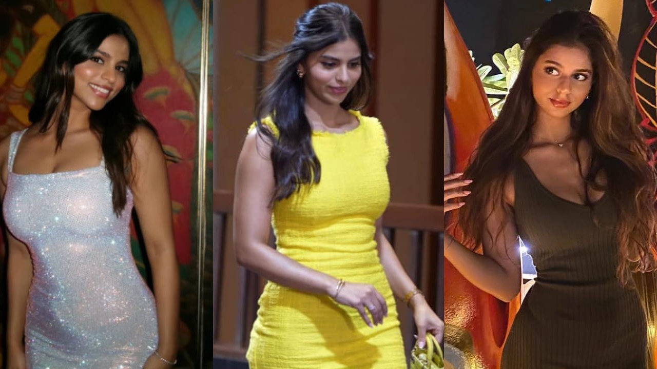 7 bodycon dresses to channel Suhana Khan’s Saturday night energy (PC: Suhana Khan IG, Varinder, Viral Bhayani) Suhana Khan