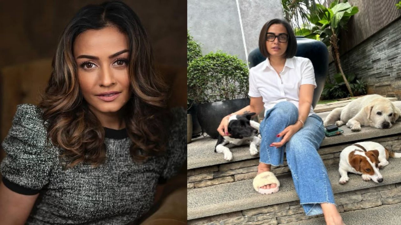 Namrata Shirodkar flaunts new look in bob haircut as she chills with her pets at home