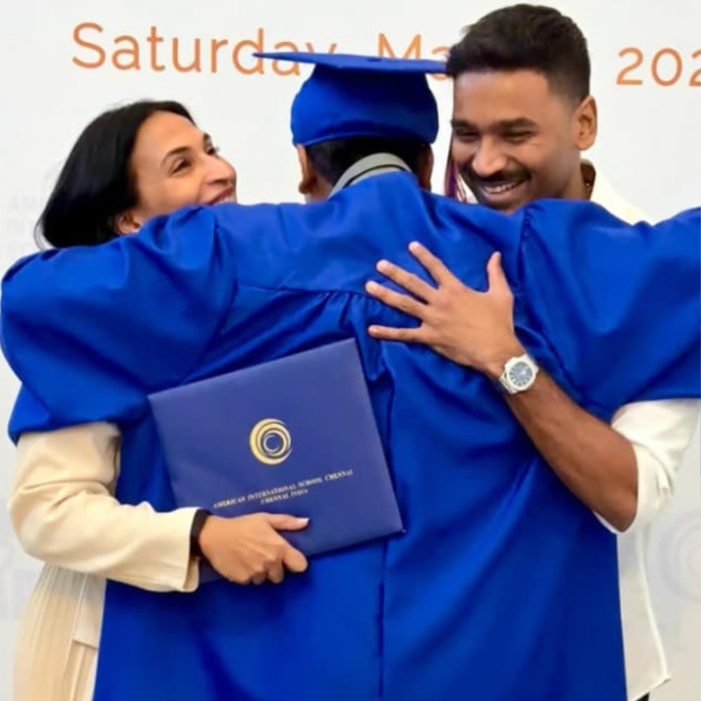 Dhanush and Aishwaryaa Rajinikanth beam with pride as son Yatra graduates
