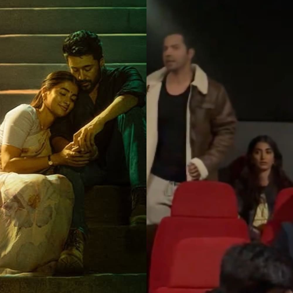 Video: Pooja Hegde watches Retro with Varun Dhawan and Mrunal Thakur in London 
