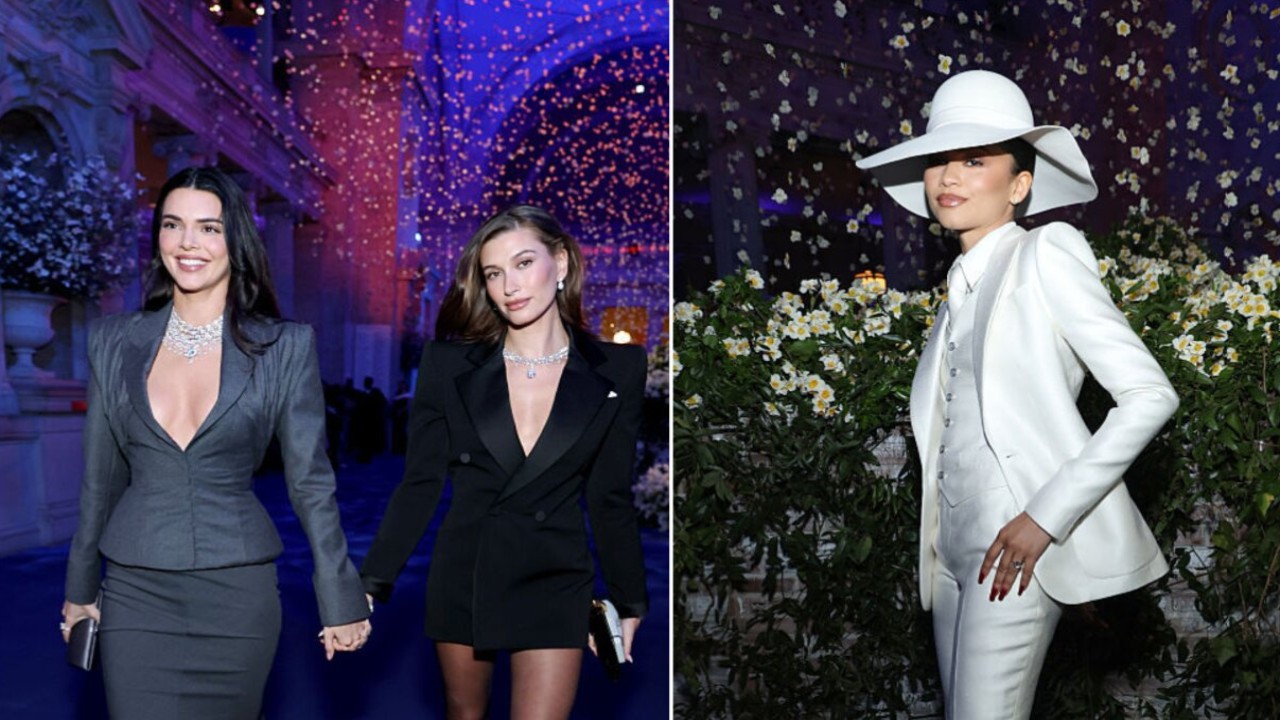 L- Kendall Jenner and Hailey Bieber, R- Zendaya (PC: Getty Images) Getty Images