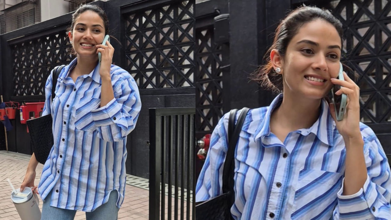 Mira Rajput wears Rs 72,000 loafers with casual shirt and denim jeans look for a day out in Mumbai. PC: Bablu, Varinder, APH Images Mira Rajput