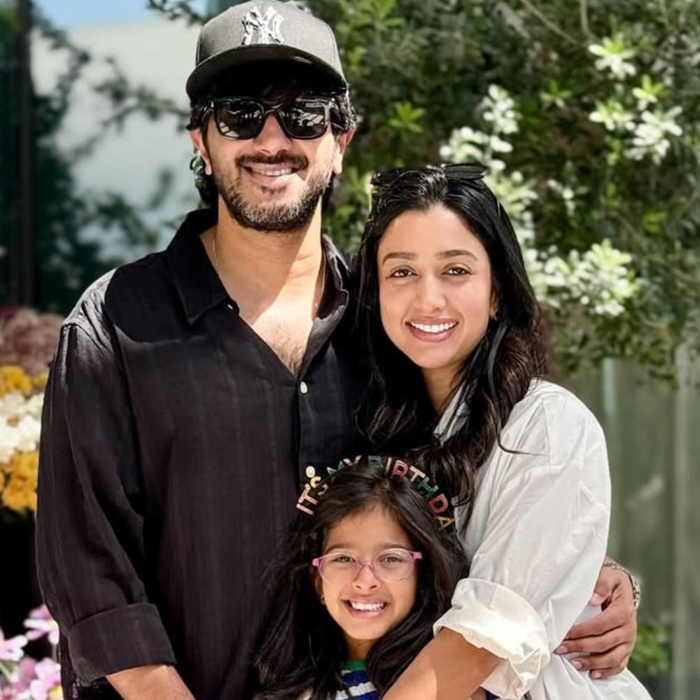 Dulquer Salmaan celebrates his ‘princess’ Maryam Ameerah Salmaan’s 8th birthday, poses alongside wife and daughter