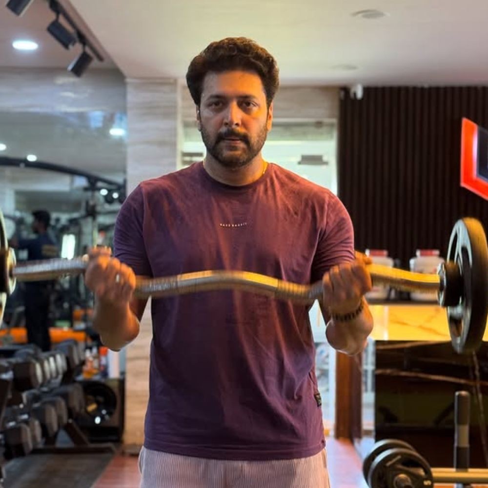 Netizens react as Ravi Mohan flexes muscles at the gym amid divorce battle with Aarti Ravi
