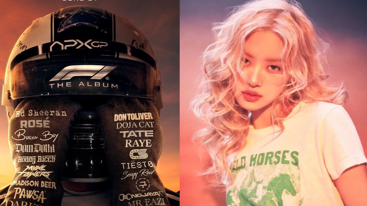 F1 The Album Poster, BLACKPINK Rosé: Credits F1 X Post, BLACKPINK Rosé Instagram F1 The Album Poster, BLACKPINK Rosé: Credits F1 X Post, BLACKPINK Rosé Instagram
