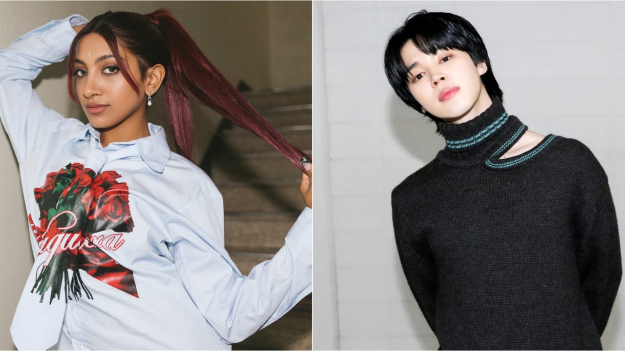 Lara, Jimin: Courtesy of KATSEYE, BTS Twitter Lara, Jimin: Courtesy of KATSEYE, BTS Twitter