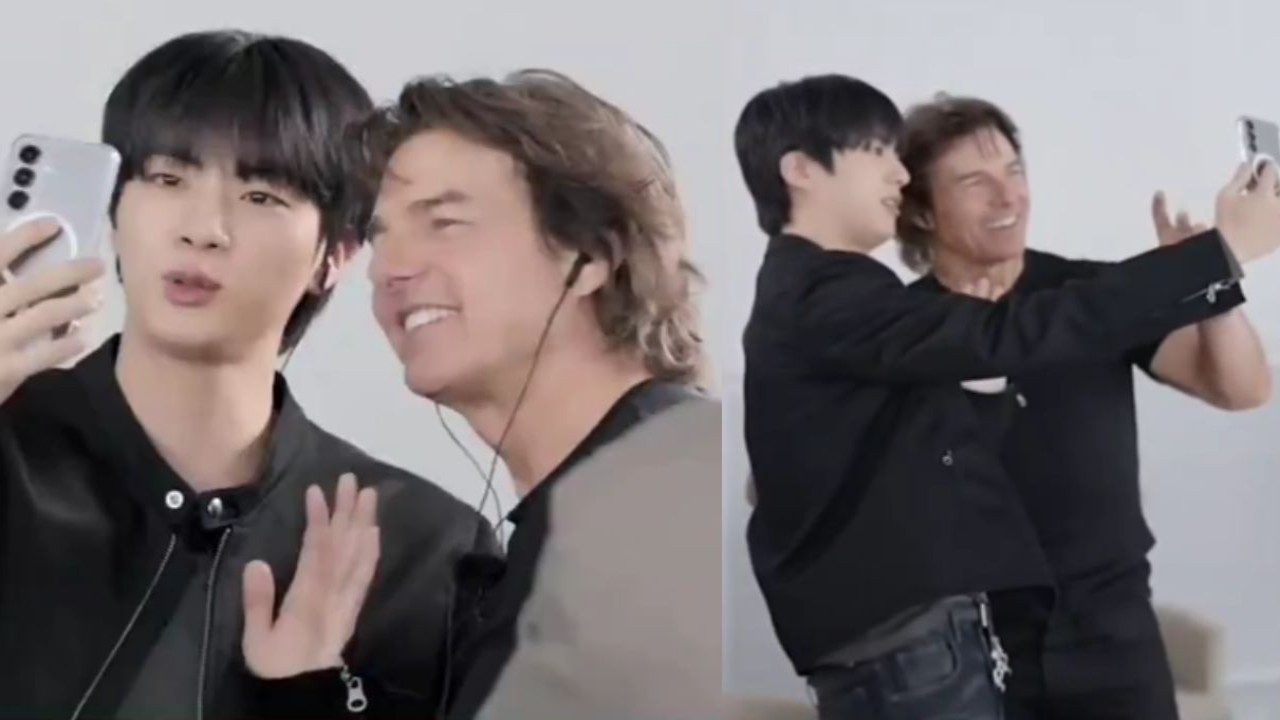 BTS Jin and Tom Cruise: Credits @winnttaebear X BTS Jin and Tom Cruise: Credits @winnttaebear X
